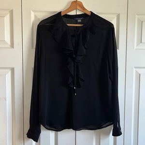 Sheer sleeve Tommy Hilfiger blouse size M